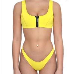 Neon Yellow Hoaka Bikini
